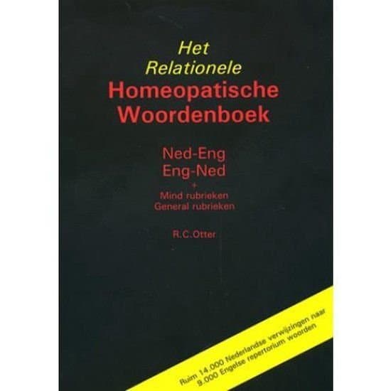 Het relationele Homeopatisch Woordenboek